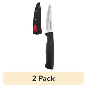(2 pack) Edgekeeper Classic 3.5-inch Paring Knife with Black Self-Sharpening Sleeve and Handle