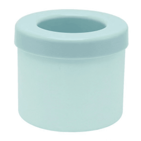 Ice Bucket Cup Mold Ice Cubes Tray Food Grade Quickly Freeze Silicone Ice Maker Creative Design Ice Bucket Whiskey Beer Maker (Color: Blue)