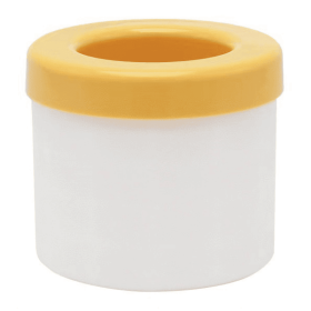 Ice Bucket Cup Mold Ice Cubes Tray Food Grade Quickly Freeze Silicone Ice Maker Creative Design Ice Bucket Whiskey Beer Maker (Color: Yellow)